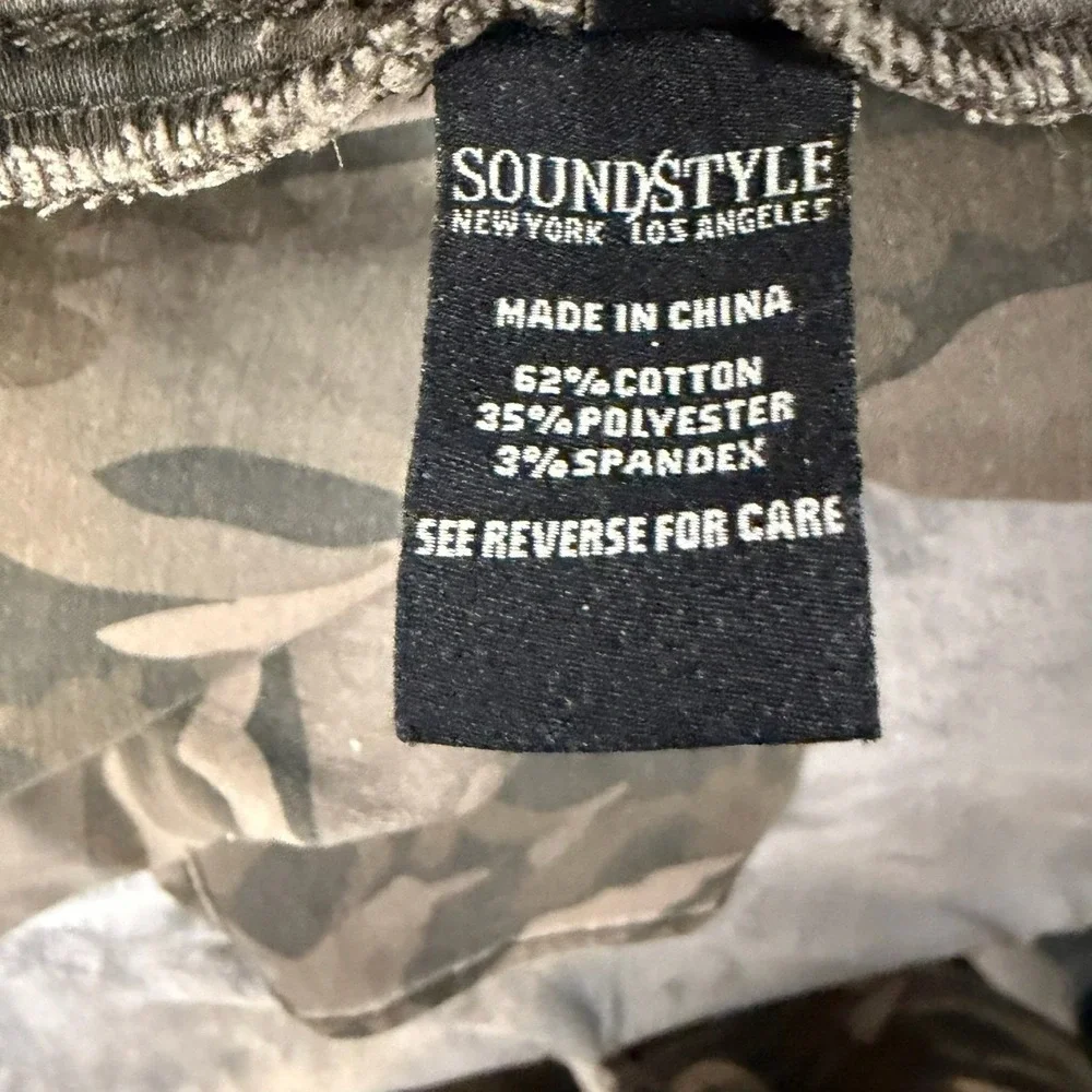 SOUNDSTYLE NY Women Camo Pull AnklePants Platinum Stretch Slimming Technology
